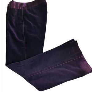 Guess velvet Satin trim tux pants low rise 2